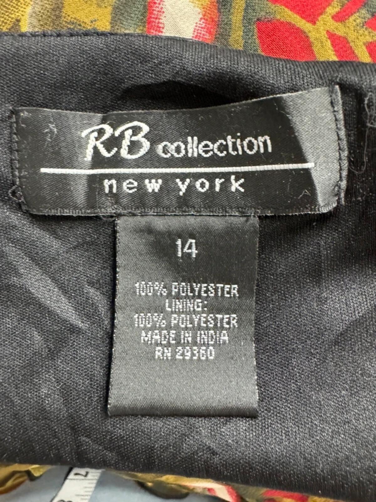 Y2K RB Collection New York Ruffle Hem Midi Dress | Size 14 (runs small)