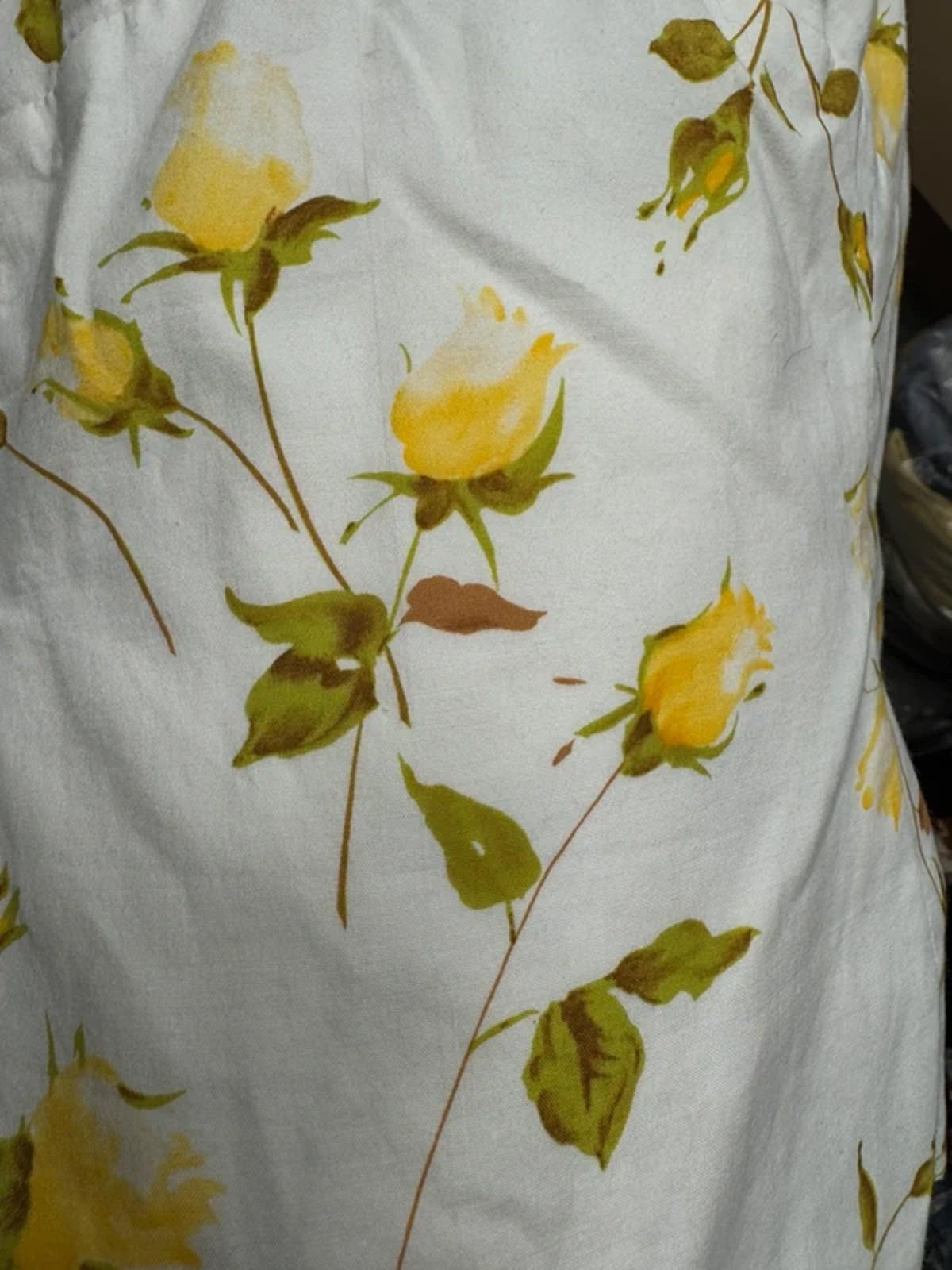 Whistles London Vintage Yellow Rose Floral Halter Top - UK 16